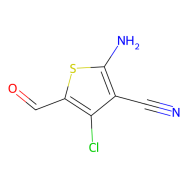 2-氨基-4-氯-3-氰基-5-甲酰基噻吩
