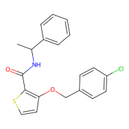 3-[(4-氯苯基)甲氧基]-N-[(1S)-1-苯基乙基]-2-噻吩甲酰胺