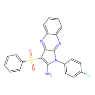 1-(4-氟苯基)-3-(苯磺酰基)-1H-吡咯并[2,3-b]喹喔啉-2-胺