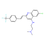 (E)-N1-(6-Chloro-2-(4-(trifluoromethyl)styryl)quinolin-4-yl)-N2,N2-dimethylethane-1,2-diamine