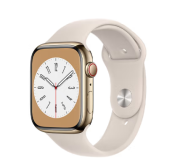 Apple Watch Series 8 智能手表GPS + 蜂窝款45毫米石墨色不锈钢表壳运动型表带