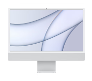 Apple iMac 24英寸 银色 4.5K屏 八核M1芯片(7核图形处理器) 8G 256G SSD 一体式电脑主机